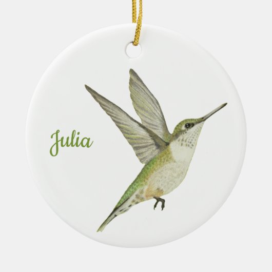 Kolibri Keramik Ornament (Vorne)