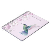 Kolibri Kirschblüte Notizblock (Linke Seite)