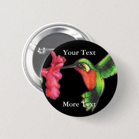 Kolibri-Knopf Button (Vorne & Hinten)