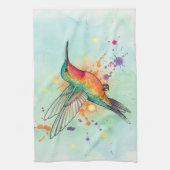 Kolibri-Kunst Geschirrtuch (Vertikal)