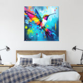 Kolibri-Kunst Leinwanddruck (Insitu (Schlafzimmer))