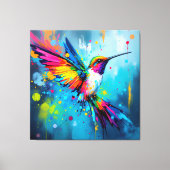 Kolibri-Kunst Leinwanddruck (Vorderseite)