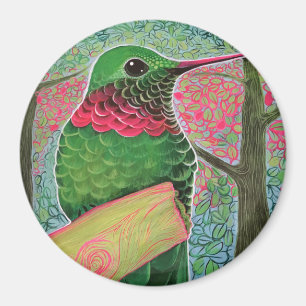 Kolibri-Kunst Magnet