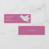 Kolibri-lila Visitenkarte (Vorne/Hinten)