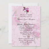 Kolibri-Magnolien-12x18, das Einladung Wedding ist (Rückseite)