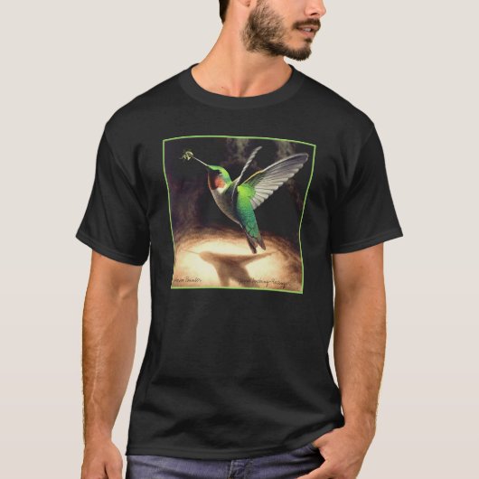 Kolibri-Malerei-T - Shirt (Vorderseite)