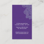 Kolibri-Massage-Therapeut-Visitenkarten Visitenkarte (Rückseite)