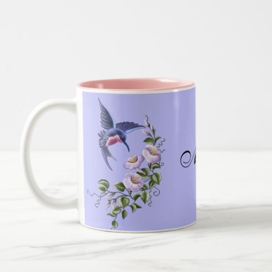 Kolibri mit der Tasse der Blumen-2 (Links)