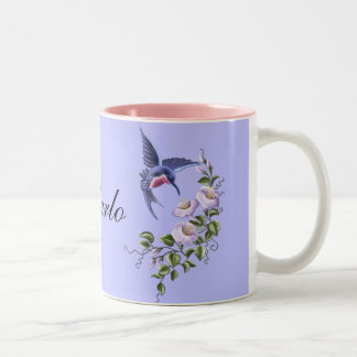 Kolibri mit der Tasse der Blumen-2