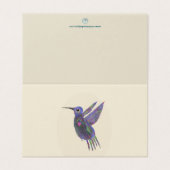 Kolibri mit Herz (Außenseite Aufgefaltet)