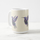 Kolibri mit Herz Kaffeetasse (Vorderseite Links)