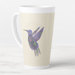 Kolibri mit Herz Milchtasse