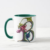 Kolibri-Monogramm B Tasse (Links)