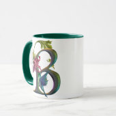 Kolibri-Monogramm B Tasse (Vorderseite Links)