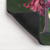 Kolibri-Monogramm D Mousepad (Ecke)