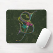 Kolibri-Monogramm S Mousepad (Mit Mouse)