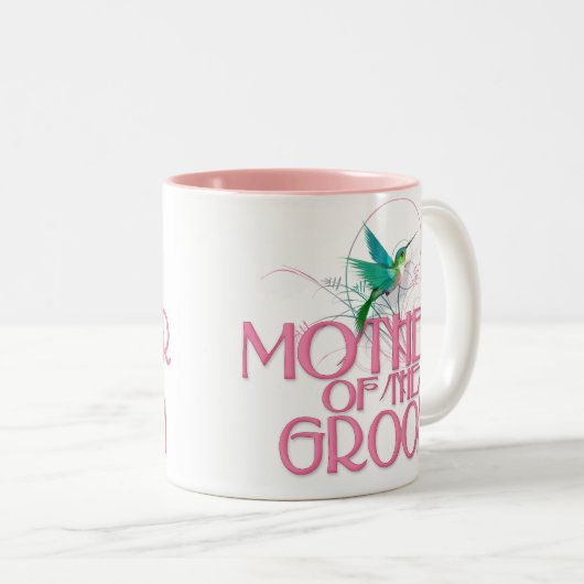 Kolibri-Mutter des Bräutigams Zweifarbige Tasse (VorderseiteRechts)