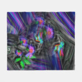 Kolibri-Nachtflug Fleecedecke (Vorderseite (Horizontal))