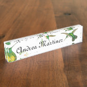 Kolibri-Namensschild Namensplakette (Seite)