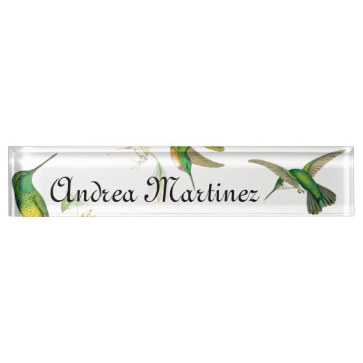 Kolibri-Namensschild Namensplakette (Vorderseite)