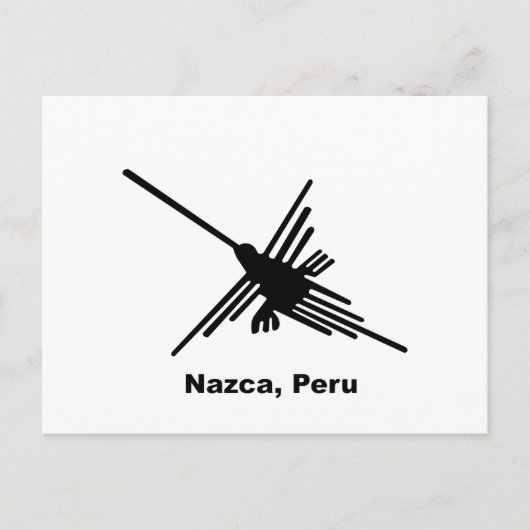 Kolibri Nazca, Peru Postkarte (Vorderseite)