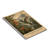 Kolibri-Nebelwald VINTAGE Notizblock (Rechte Seite)
