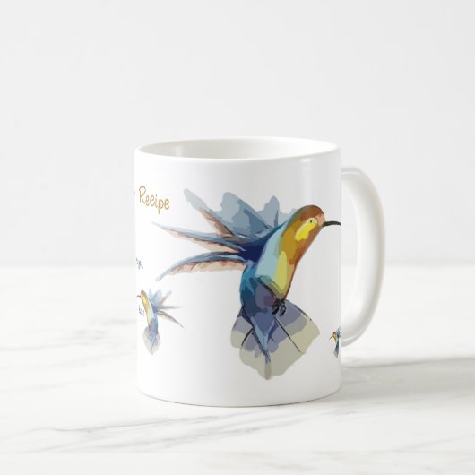 Kolibri-Nektar-Rezept Kaffeetasse (VorderseiteRechts)