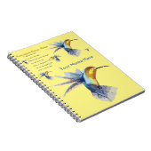 Kolibri-Nektar-Rezept Notizblock (Rechte Seite)