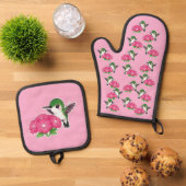 Kolibri ofenhandschuh & Topflappen-Set (Oben Unten)