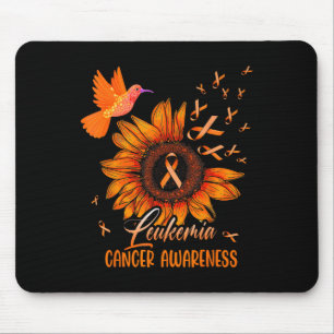 Kolibri Orange Sonnenblume Leukämie Blutkrebs Mousepad