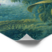 Kolibri-Orchideen-Plakat 'Cloud Forest' 30x40 cm Poster (Ecke)