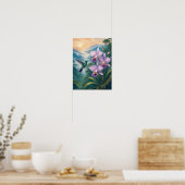 Kolibri-Orchideen-Plakat 'Cloud Forest' 30x40 cm Poster (Küche)