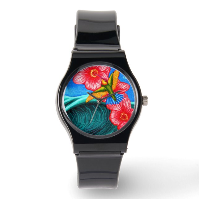 Kolibri Ozean Armbanduhr (Vorderseite)