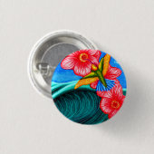 Kolibri Ozean Button (Vorne & Hinten)