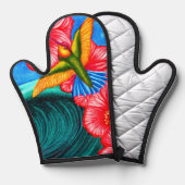 Kolibri Ozean Ofenhandschuh (Vorderseite/Rückseite)
