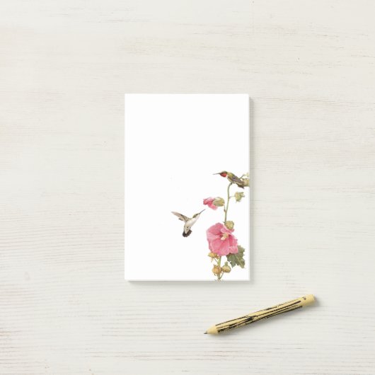 Kolibri-Post-Itanmerkungen Post-it Klebezettel (Auf Schreibtisch)