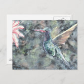 Kolibri Postkarte (Vorne/Hinten)