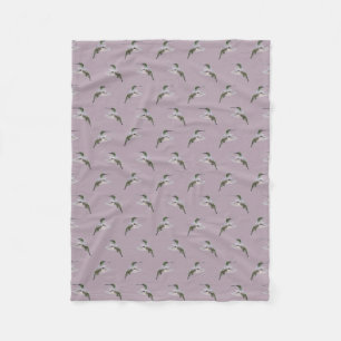 Kolibri-Rausch-Flanelldecke (Pink) Fleecedecke