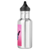 Kolibri-rosa Hintergrund-Wasser-Flasche Trinkflasche (Rechts)
