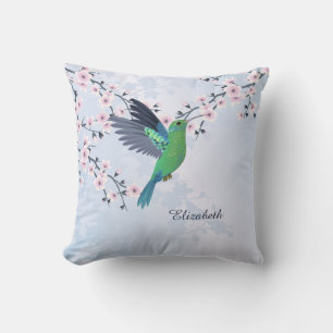 Kolibri Rosa Weiblich Glänzend  Kissen