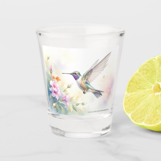 Kolibri Schnapsglas (Vorderseite)