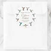 Kolibri Selbstgemachtes Runder Aufkleber (Tasche)