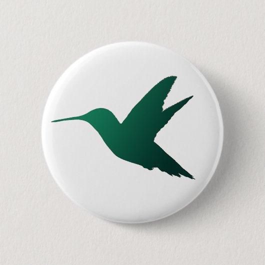 Kolibri-Silhouette-Abzeichen Button (Vorderseite)
