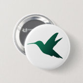 Kolibri-Silhouette-Abzeichen Button (Vorne & Hinten)