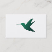 Kolibri-Silhouette-Geschäfts-Karte Visitenkarte (Rückseite)