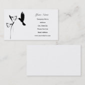 Kolibri-Silhouette-Geschäfts-Karten Visitenkarte (Vorne/Hinten)