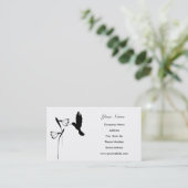 Kolibri-Silhouette-Geschäfts-Karten Visitenkarte (Stehend Vorderseite)