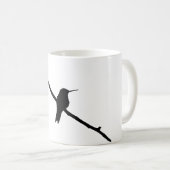 Kolibri-Silhouette Kaffeetasse (VorderseiteRechts)