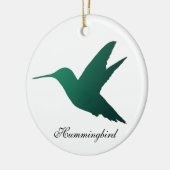 Kolibri-Silhouette-Verzierung Keramik Ornament (Links)