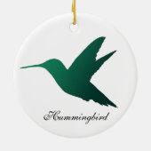 Kolibri-Silhouette-Verzierung Keramik Ornament (Hinten)